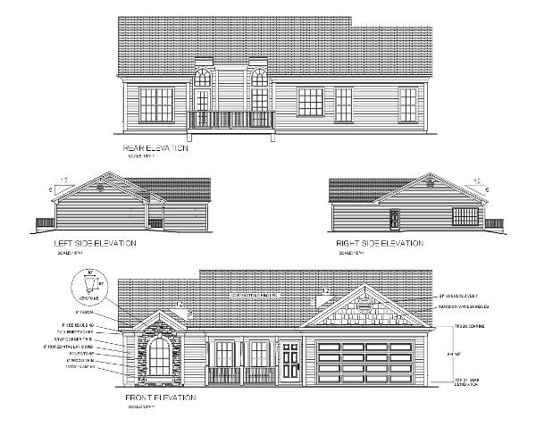 Rear Elevation image of The Lexsy House Plan